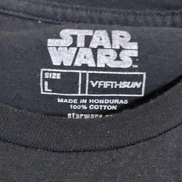 Star Wars Mens T-shirt Size Large Black Yoda Graphic Tee - Picture 4 of 7